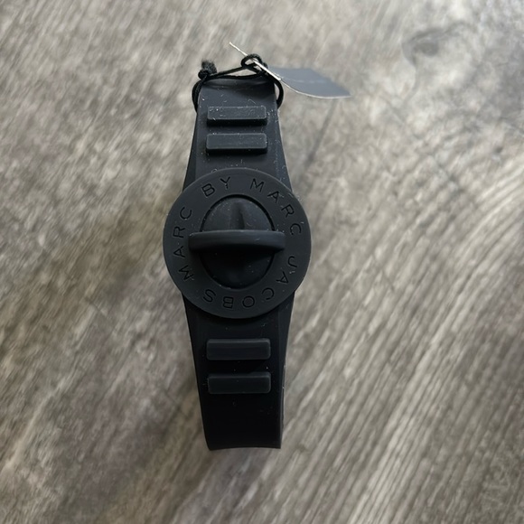 Marc By Marc Jacobs Jewelry - Marc by Marc Jacobs Black Rubber Bracelet